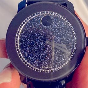 MOVADO BOLD series 800 Navy Purple Swarovski watch